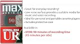 Maxell UR-90 5 Pack Normal Bias Audio Cassettes 90 Minute with Cases view 5