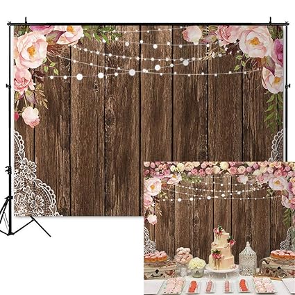 Amazon Com Mocsicka Rustic Floral Wood Floor Backdrop Lace Brown Amazon Com Mocsicka Rustic Floral Wood Floor Backdrop Lace Brown