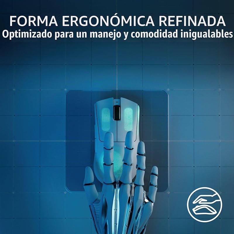 DeathAdder V3 Pro - Ratón Ligero Inalámbrico Ergonómico para Deportes Electrónicos (63 Gramos, Sensor Óptico Focus Pro 30K, Interruptores de Ratón Gen-3, Hyperspeed Wireless) Negro — foto 6 de 8