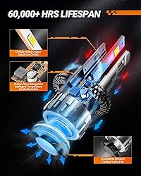 SEALIGHT 9004 Bulbs 38000LM Brighter, 6500K Xeon