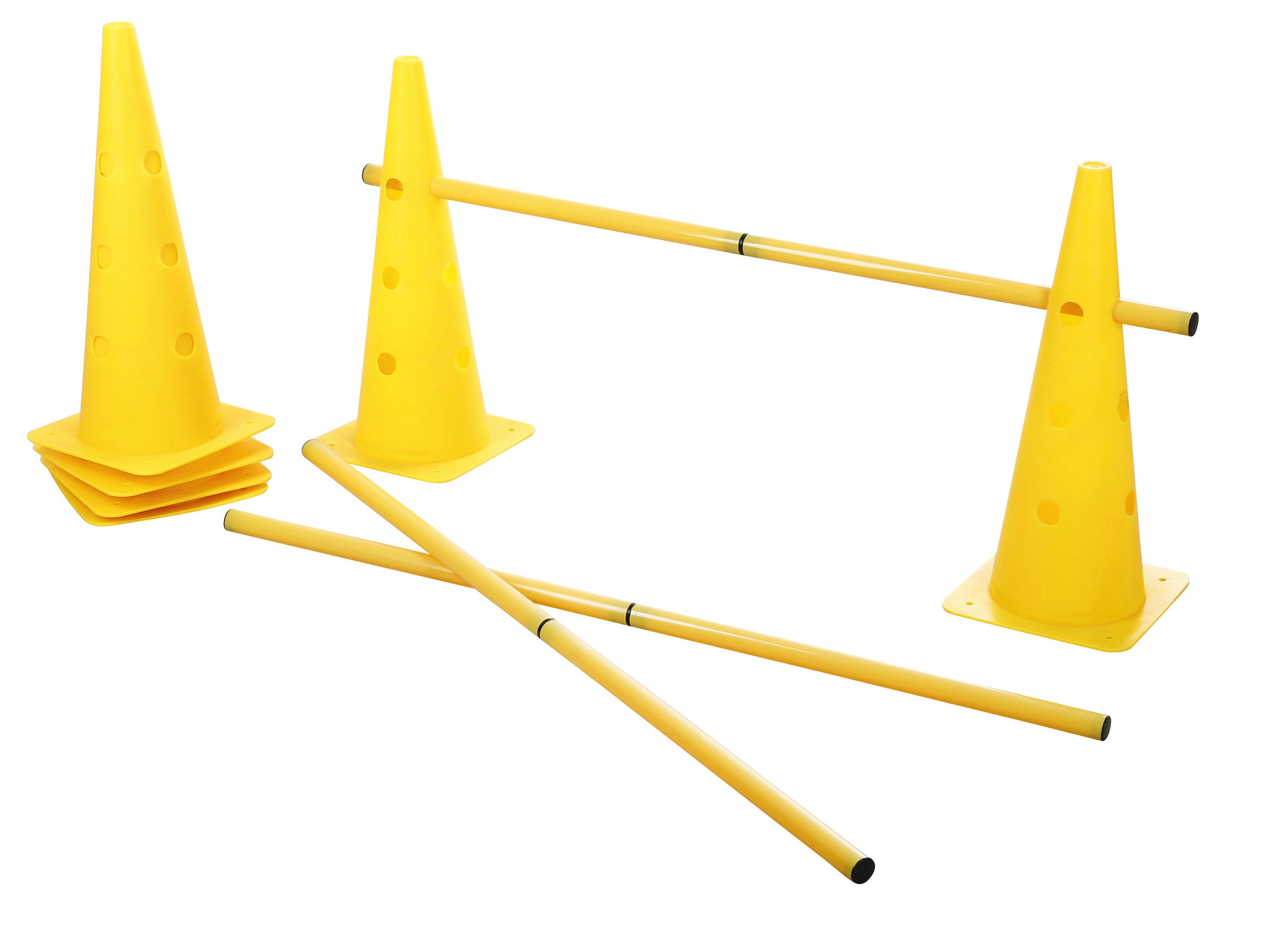 Kerbl Agility Cone-Three Hurdle Set, Yellow