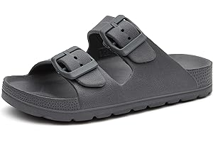 Weestep Boys Girls Toddler Little Kid Lightweight EVA Double Adjustable Strap Sandal