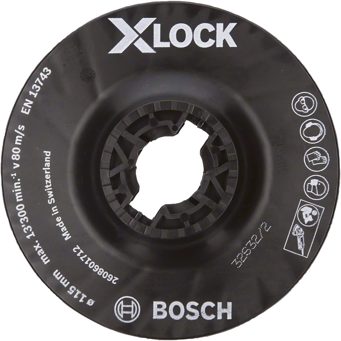 Bosch 1x PRO Backing Pad for Small Angle Grinders X-Lock, Medium (diameter 115 mm, Professional Accessory Small Angle Grinder) - Image 4