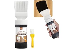 Anirun All-in-One Paint 6.35 oz Touch-Up Paint for Furniture, Cabinets, Wood, Metal - No Sanding, Fast-Drying, Water-Based Multi-Surface(Black)