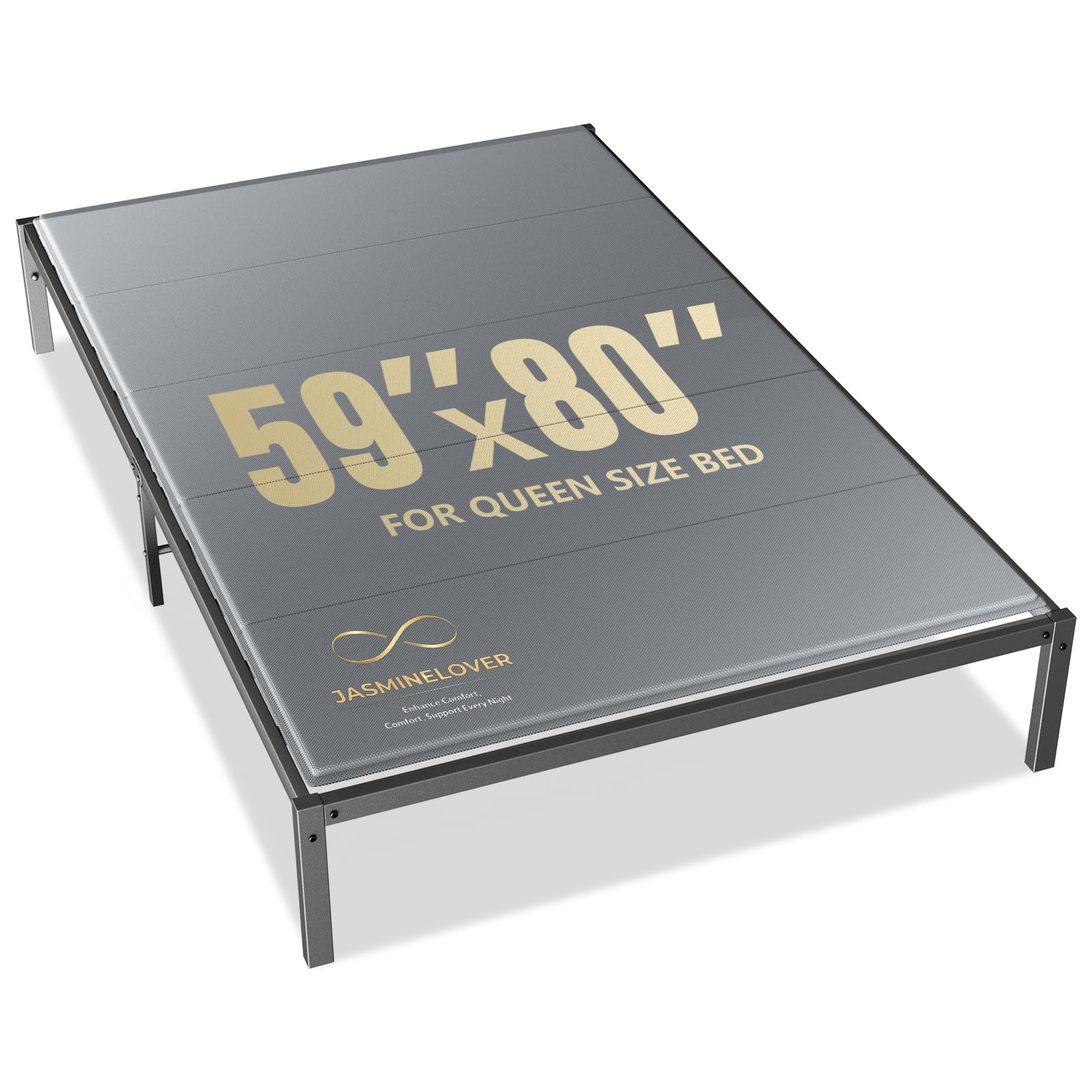 Photo 1 of ****STOCK PHOTO, ITEM/ COLOR MAY VARY****  JASMINELOVER Bunkie Board Queen Size Bed Boards for Under Mattress - Heavy Duty Reinforced Wood Support Board with Anti-Sag Design, Fits Metal Frames/Platform Beds/Sleeper Sofas