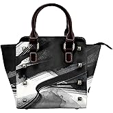 grey Stylish Leather Shoulder Bag - Crossbody Bags with Rivet Design for Travel, Work, and Daily Use