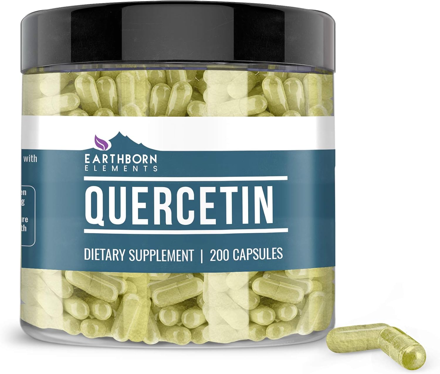 Quercetin, 200 Capsules, 880 mg Serving, Pure & Potent Bioflavonoid, No Stearates or Fillers, Non-GMO & Gluten-Free, Naturally Sourced, Made in USA by Earthborn Elements: Health & Personal Care