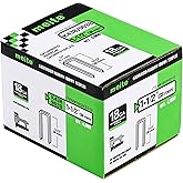 meite 18 Gauge 1/4-Inch Narrow Crown Staples, 1-1/2-Inch Length Galvanized Staples for Heavy Duty and Upholstery (4,000 Counts)
