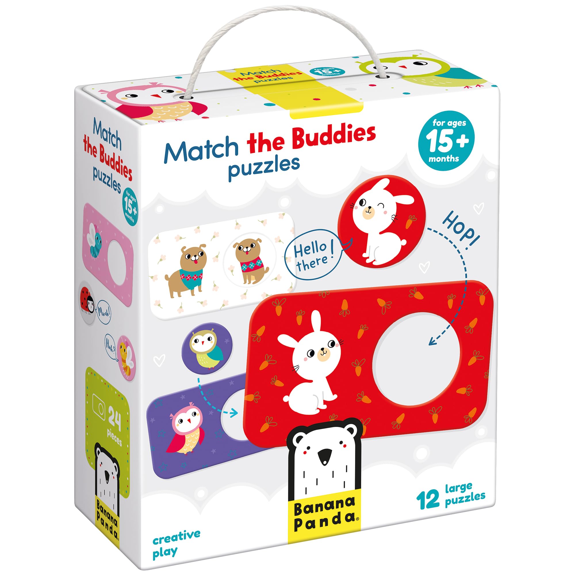Banana Panda 49030 Match The Buddies Puzzle Mapping Activity Game Multicoloured