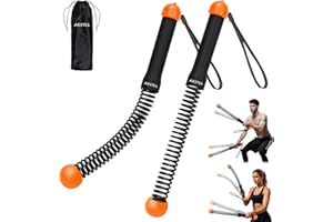 Ropeless Battle Ropes Weighted — 2 Pack Portable Cordless Battle Ropes for HIIT & Cardio Full-Body Workout Tool with Non-Slip