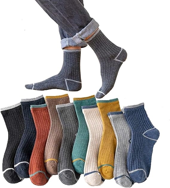 Amazon Jeasona 靴下 メンズ コットン 通勤 おしゃれ ビジネス カジュアル カラフル 24 28 センチ 混色 134a 10 フットカバー スニーカーソックス 通販