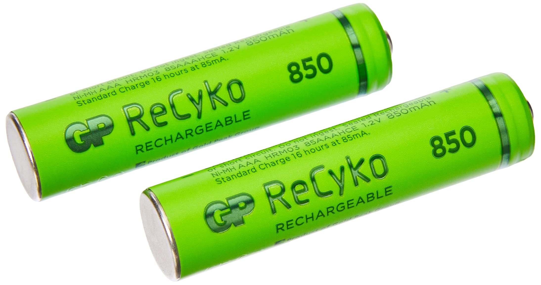 GP Batteries HR03 RECYKO+ 1.2 V 800 mAh Micro AAA Battery (Pack of 2)