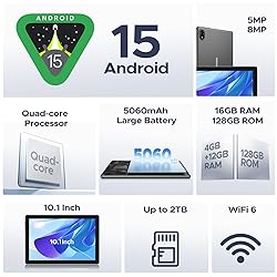 DOOGEE U10 10 inch Tablet with Keyboard, Android 15
