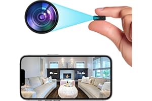 LMQPT Mini Indoor WiFi Camera Home Security Room Body Cameras Nanny Cam Small Smart Home Outdoor Cams Pet Dog Baby Camera HD House Portable Camaras Motion Detection Night Vision Cam No Need WiFi Door Camara