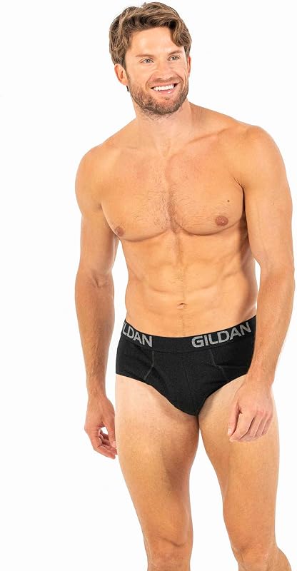 Lot de 5 Slips en Coton Extensible pour Homme, Large