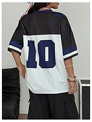SOLY HUX Jersey Shirts for Women Oversized T-Shirt