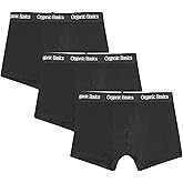Organic Basics Mens Core 3" Organic Cotton Boxer Trunk Underwear 3-Pack