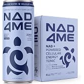 NAD4Me Cellular Energy Water, Zero Sugar, Zero Caffeine, 4-Pack | Zero Caffeine, Zero Sugar, No Artificial Sweeteners, Cellular Energy Beverage