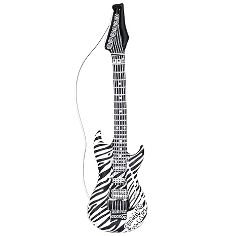 Widmann - Aufblasbare Gitarre im Zebra Muster