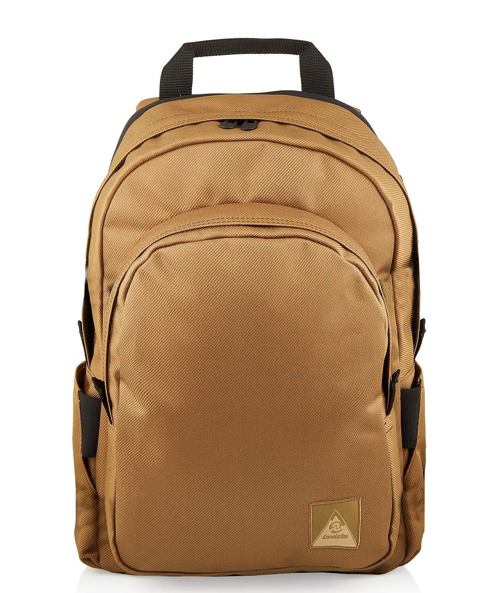 Invicta Backpack, Round Unisex, Large Capacity, For Office, Days Trips & Commuting, Laptop Sleeve, Chest Belt, Italian Design, beige