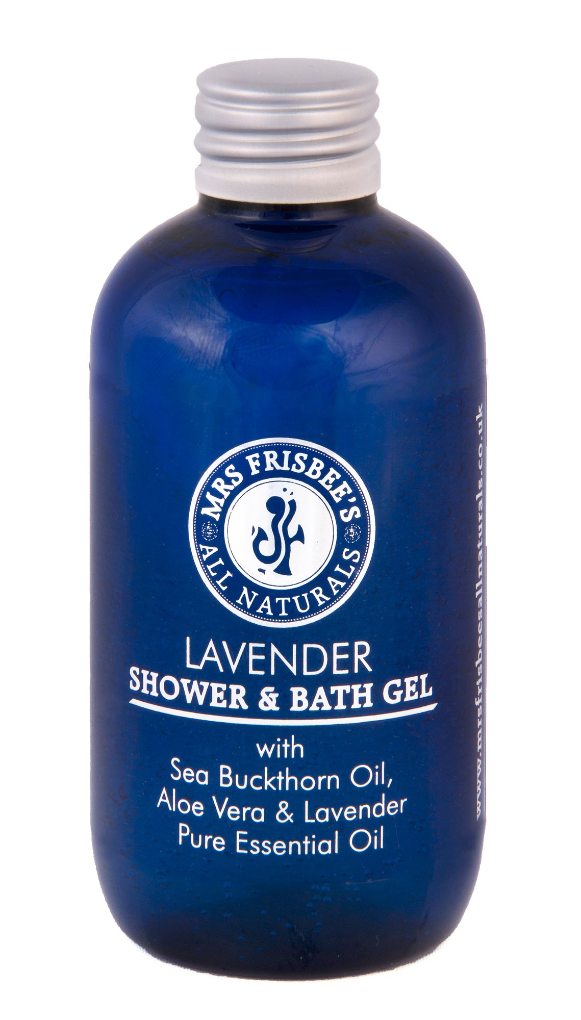 Lavender Shower & Bath Gel, made with Lavender Pure Essential Oil, Aloe Vera, Sea Buckthorn and Soap Bark Tree Extract/Natural/Vegan/Sulphate-Free/Cruelty-Free (100ml)