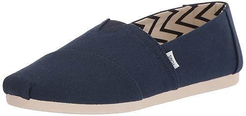 TOMS Men's Alpargata Espadrille Loafer Flat, Navy, 10