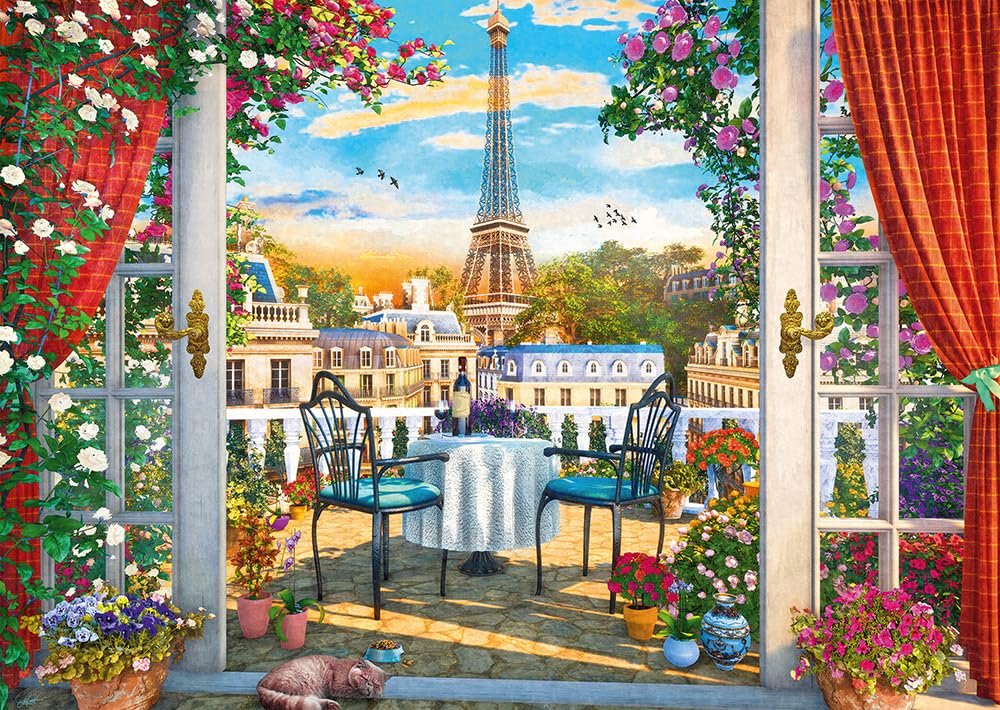 Schmidt Spiele | A Terrace in Paris (1000pc) | Puzzle | Ages 12+