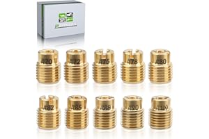 partszen Carburetor Main Jet Kit (70 72 75 78 80 82 85 88 90 100) for Honda GX160 GX200 GX390 Predator 212cc Mini Bike Go Kar