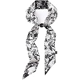 JERLA 100% Mulberry silk Scarf Bag scarf Head Hair Ribbon Handbag Handle wrap Tie Bundle Scarf Neckerchief Scarf for women