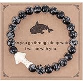 HUTIMY Gifts for Whale Shark Lovers Men Male Women Xmas Jewelry Whale Shark Bracelet