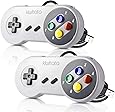 2 Pack Classic USB Controller for NES Games, kiwitatá PC Wired USB SNES Game Pad Controller Joypad for Windows PC MAC Linux Retro Pie