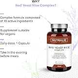 NUTRALIE Red Yeast Rice Complex 2.9 mg Monacolin K 90 Vegan Capsules view 3