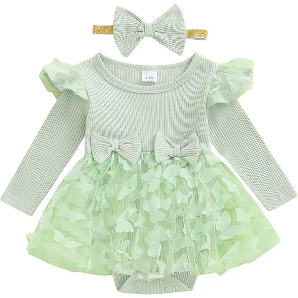 Lilax Baby Girls Lace Floral Embroidered Dress - Christening Baptism & Special Occasion Dress