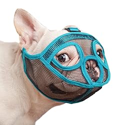 wintchuk Short Snout Dog Muzzle Mesh Bulldog Muzzle