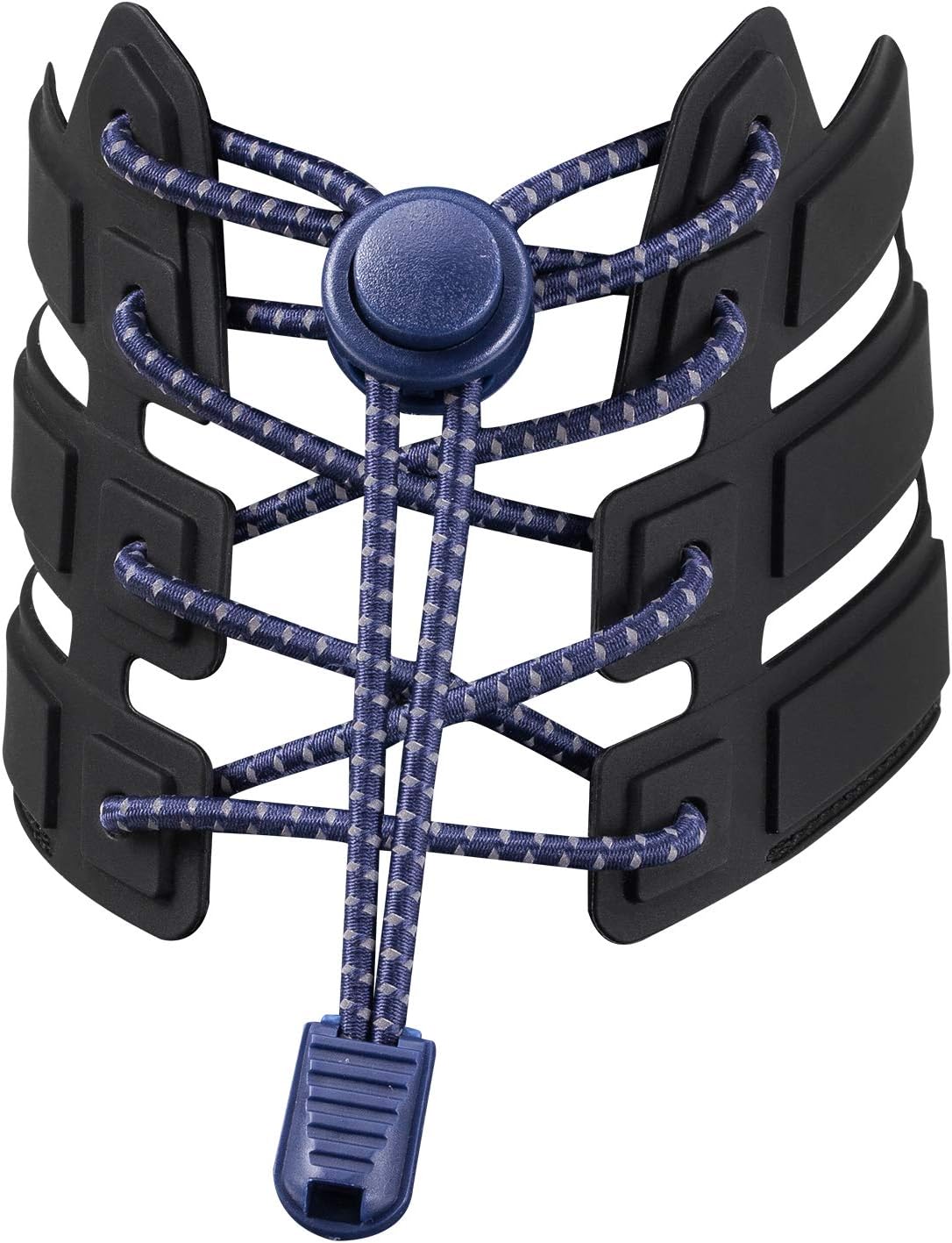 Shoelaces, UGY No Tie Shoelaces for All Adult and Kids Sneakers, Elastic Lock Shoe Laces Fits Hiking Boots, Board Shoes and Casual Shoes (Navy)