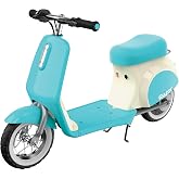 Pocket Mod Petite Electric Scooter | Mini Retro Euro Style Seated | Iconic Wheeled Ride-On For Kids Age 7+ | Twist Throttle | 100W/12V Motor | Up To 8 MPH, 40 Mins; 110 Lbs