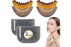SQEEFEE 2PCS Facial Contour Brush for Jawline Sculpting,Lymphatic Contour Face Brush,Anti-Puffiness Lift, Chin & Jawline Scul