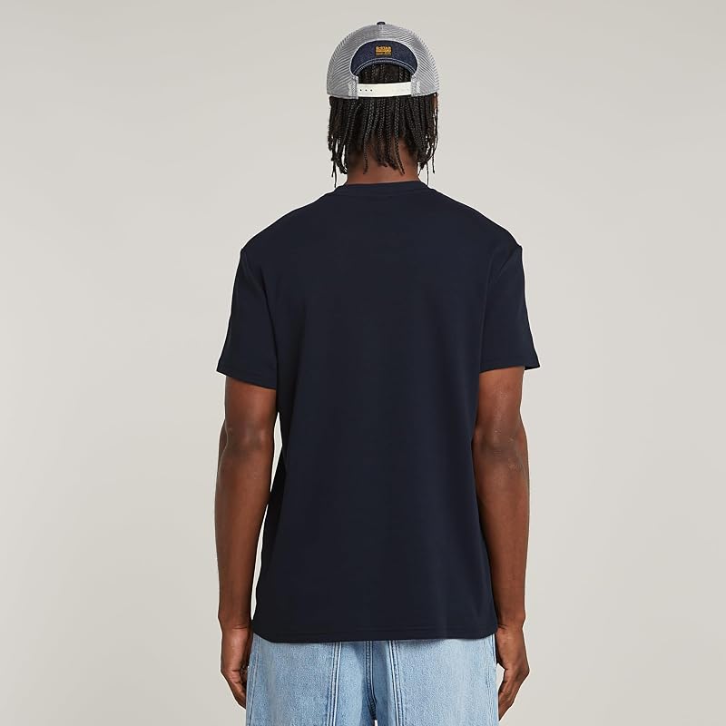 T-shirt masculina G-Script R T, azul (Saudação D25150-c812-c742), M