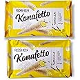 Roshen Crispy Flavorful Wafer Rolls "Konafetto" with Vanilla-Cream Filling, 4.94oz/140 grams Pack of 2
