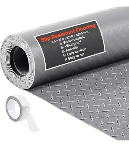 thumbnail image 2 of SRNSAEB Rubber Garage Floor Mats 4 6 8 10 12 14 16 FT Length 2 of 9