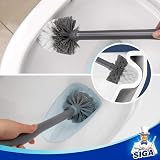 MR.SIGA Toilet Bowl Brush and Holder Premium Solid Handle Gray 1 Pack view 6