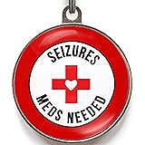 Seizure Alert Dog Tag – Add Your Info to The Back