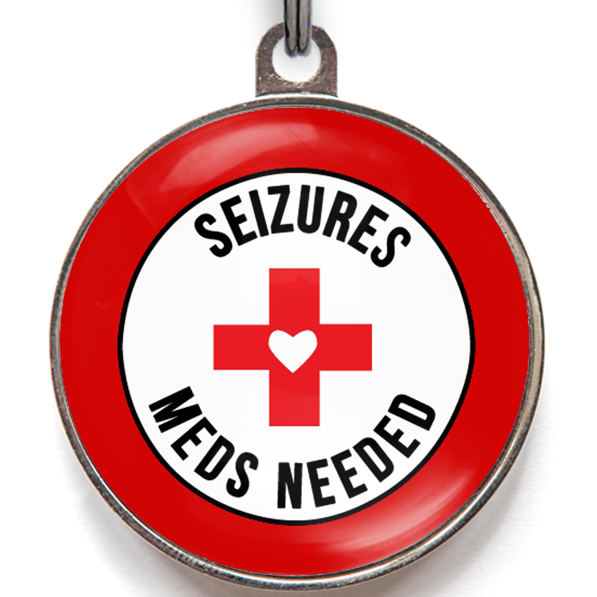 Seizure Alert Dog Tag – Add Your Info to The Back