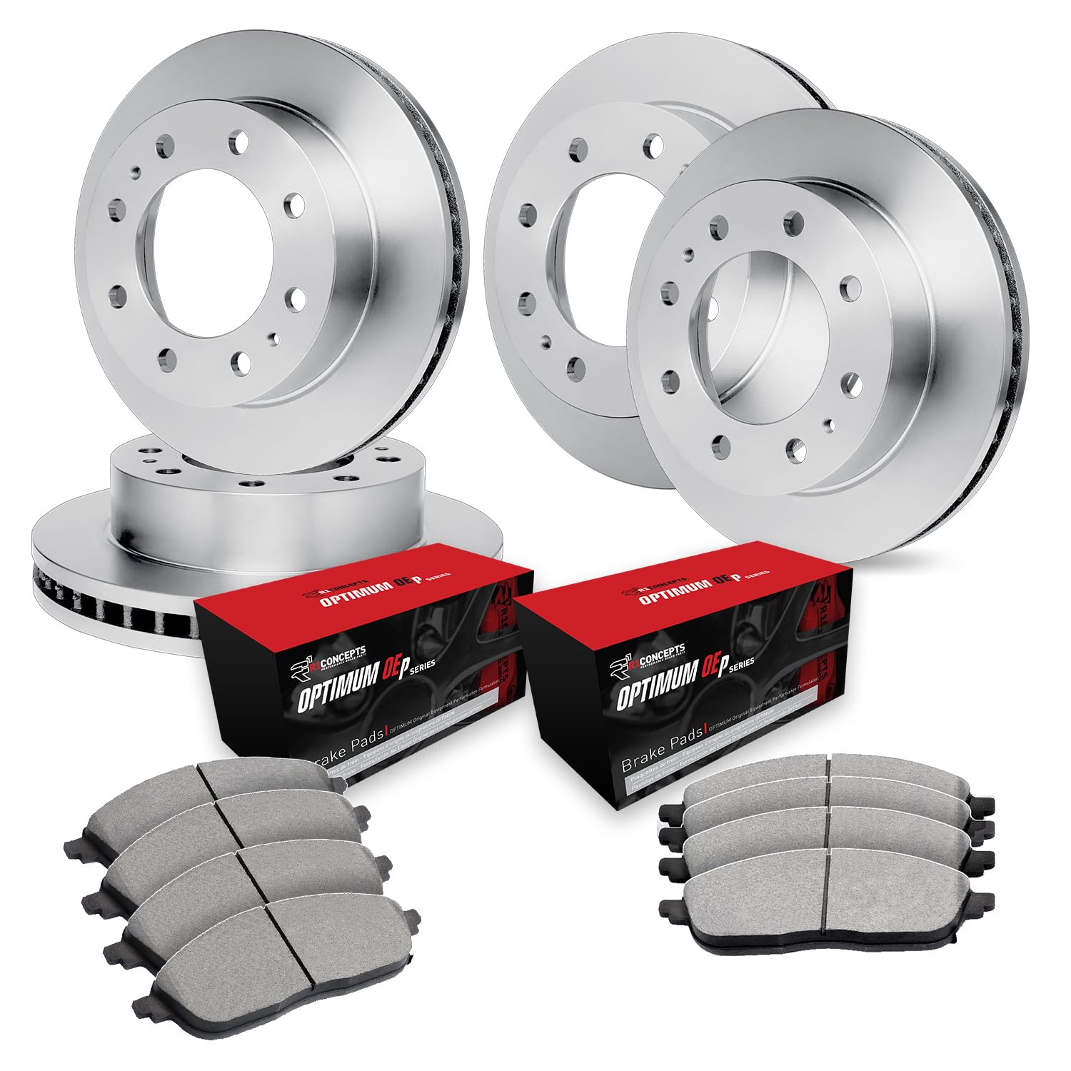 Photo 1 of ** FACTORY SEALED **
R1 Concepts Front Rear Brakes and Rotors Kit |Front Rear Brake Pads| Brake Rotors and Pads| Optimum OEp Brake Pads and Rotors|fits 2003-2017 Chevrolet Express 2500; GMC Savana 2500