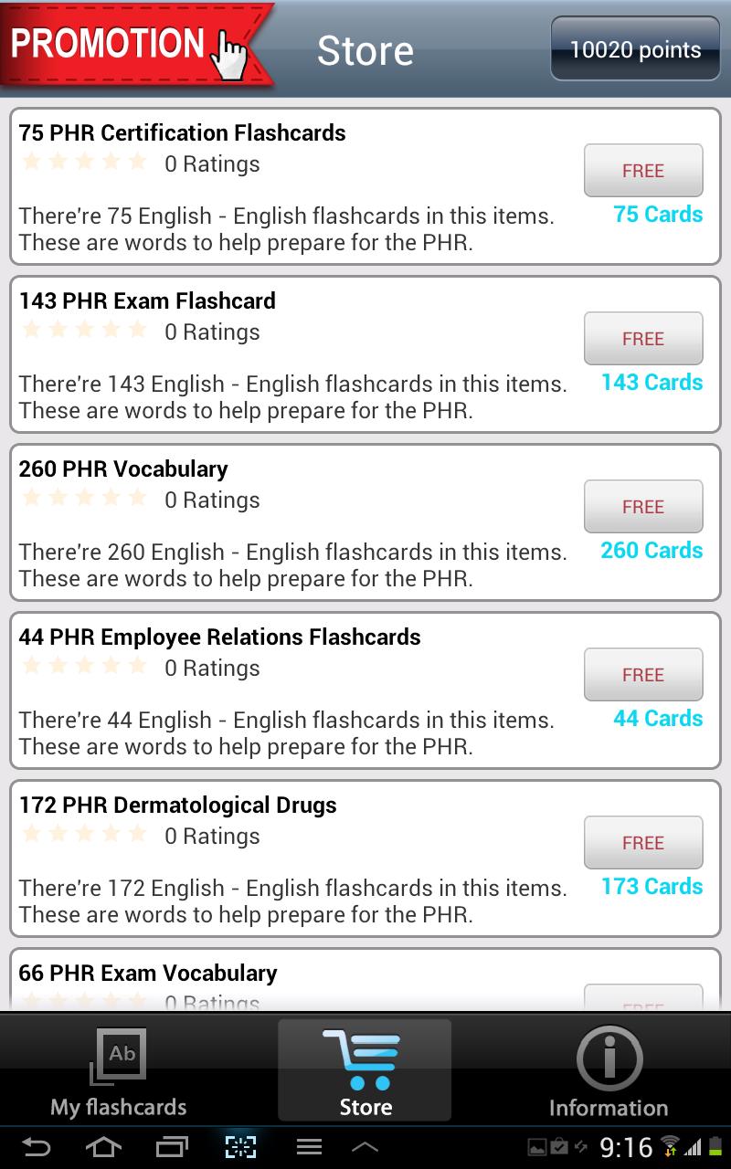 Amazon.com: New PHR Flashcards: Appstore for Android