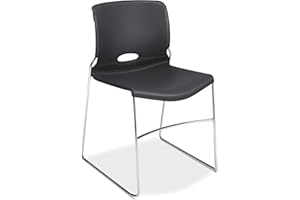 HON Olson Stacking Chair - Guest Chair for Office, Cafeteria, Break Rooms, Training or Multi-Purpose Rooms, Lava, 4 pack (H4041)