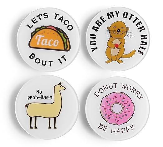 4 unidades imanes Funny Humor imanes de nevera imanes de nevera ...