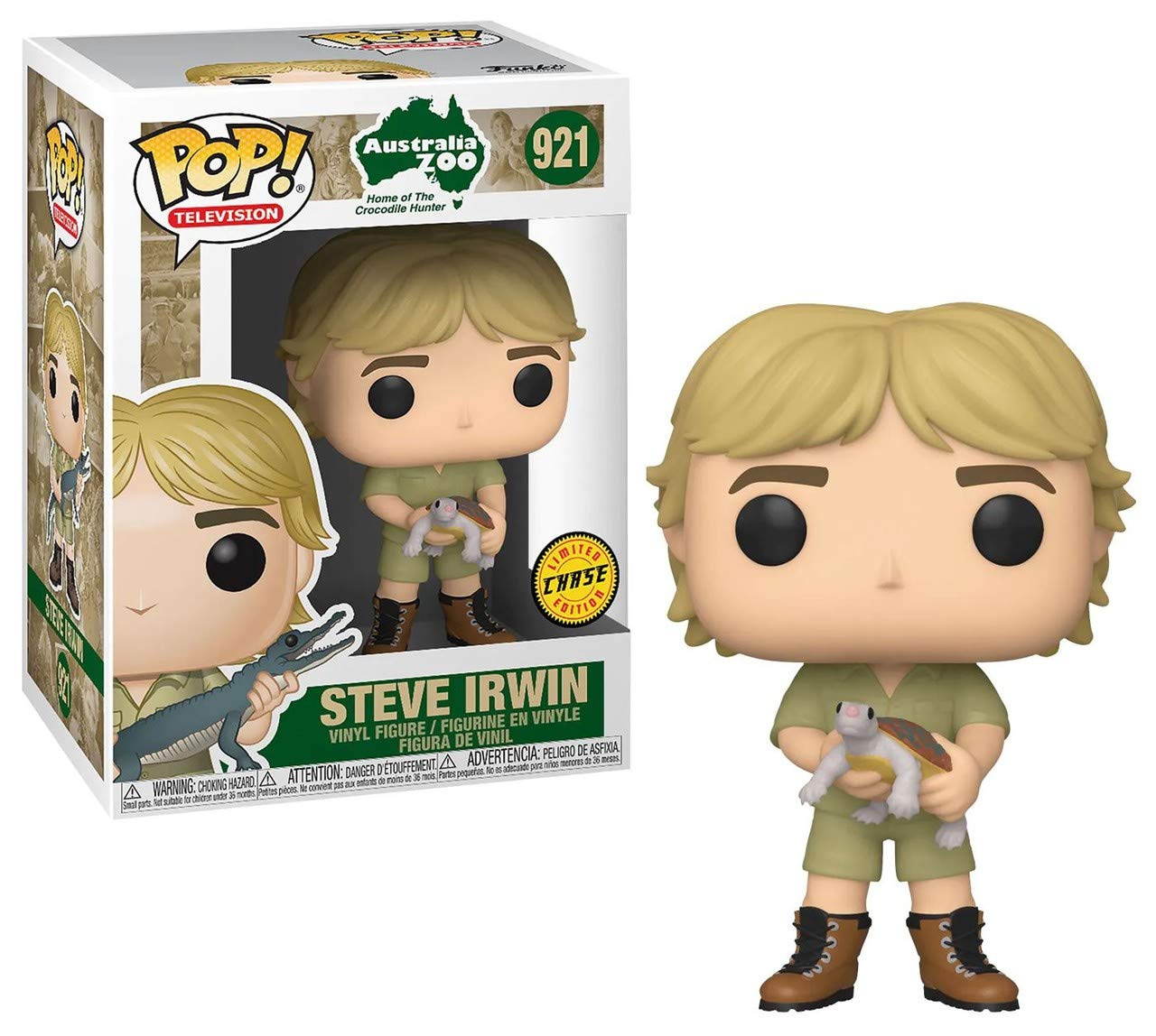 Funko Pop! TV: Crocodile Hunter - Steve Irwin with Turtle Chase + Protector