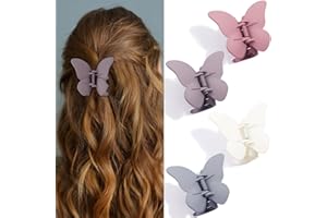 CHANACO Butterfly Hair Clips Claw Clips for Thin Hair Cute Hair Clips 2.6" Hair Clips for Women Butterfly Clips Butterfly Claw Clips Small Hair Clips Hair Accessories for Women