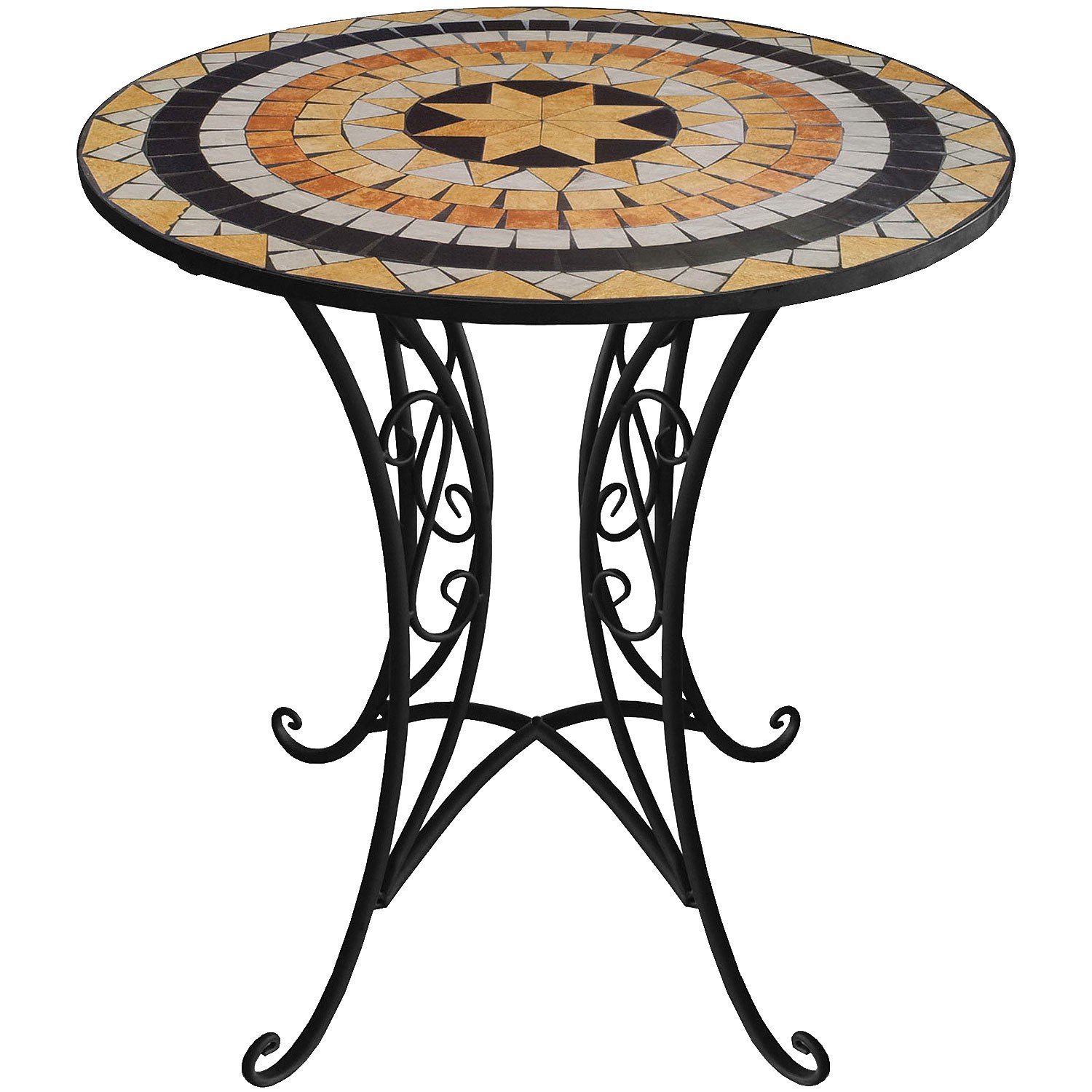 Runder Mosaik Tisch Ø70cm Mosaiktisch Bistrotisch Beistelltisch